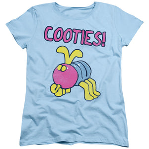 AN OFFCIALLY LICENSED COOTIE IVE GOT COOTIES WOMEN'S REGULAR FIT T-SHIRT LIGHT BLUE