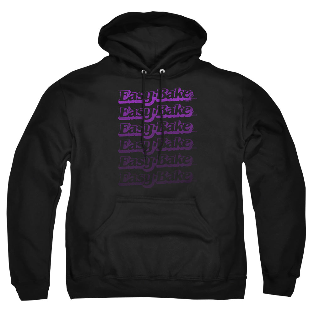 AN OFFCIALLY LICENSED EASY BAKE OVEN FADED ADULT UNISEX PULLOVER HOODIE BLACK