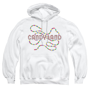 AN OFFCIALLY LICENSED CANDY LAND CANDY LAND BOARD ADULT UNISEX PULLOVER HOODIE WHITE