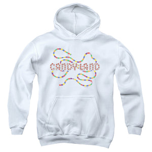 AN OFFCIALLY LICENSED CANDY LAND CANDY LAND BOARD YOUTH HOODIE WHITE