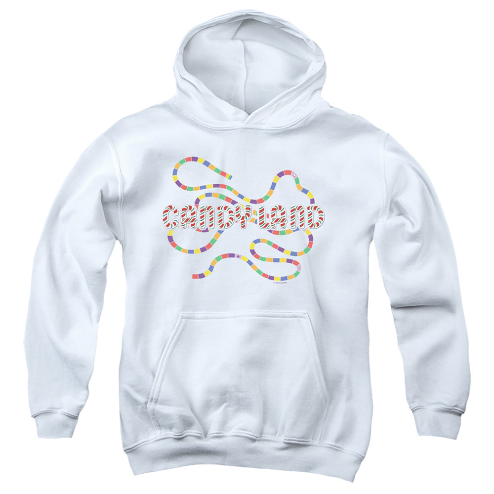 AN OFFCIALLY LICENSED CANDY LAND CANDY LAND BOARD YOUTH HOODIE WHITE