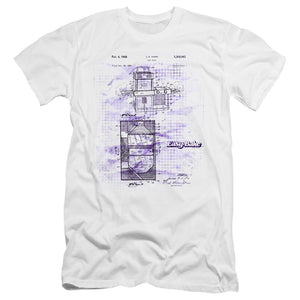 AN OFFCIALLY LICENSED EASY BAKE OVEN EASY BAKE PATENT MEN'S PREMIUM SLIM FIT T-SHIRT WHITE