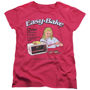 AN OFFCIALLY LICENSED EASY BAKE OVEN LIGHTBULB NOT INCLUDED WOMEN'S REGULAR FIT T-SHIRT HOT PINK