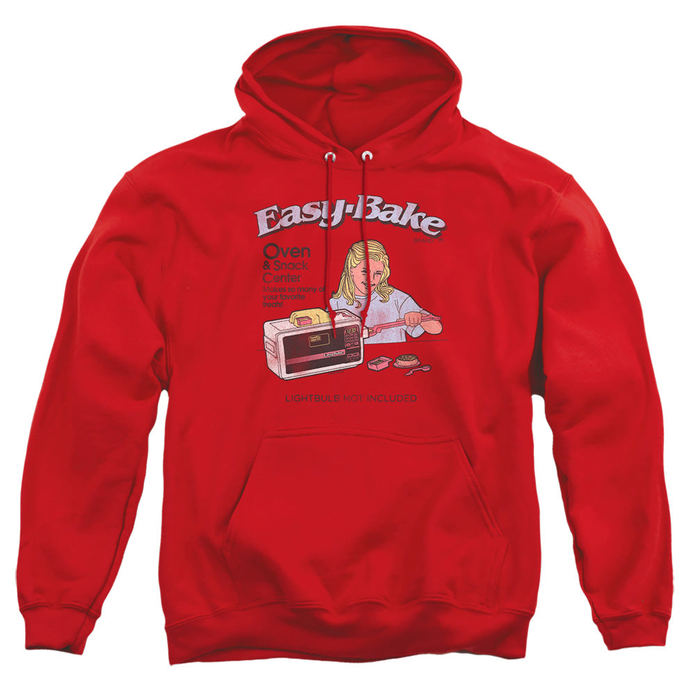 AN OFFCIALLY LICENSED EASY BAKE OVEN LIGHTBULB NOT INCLUDED ADULT UNISEX PULLOVER HOODIE RED