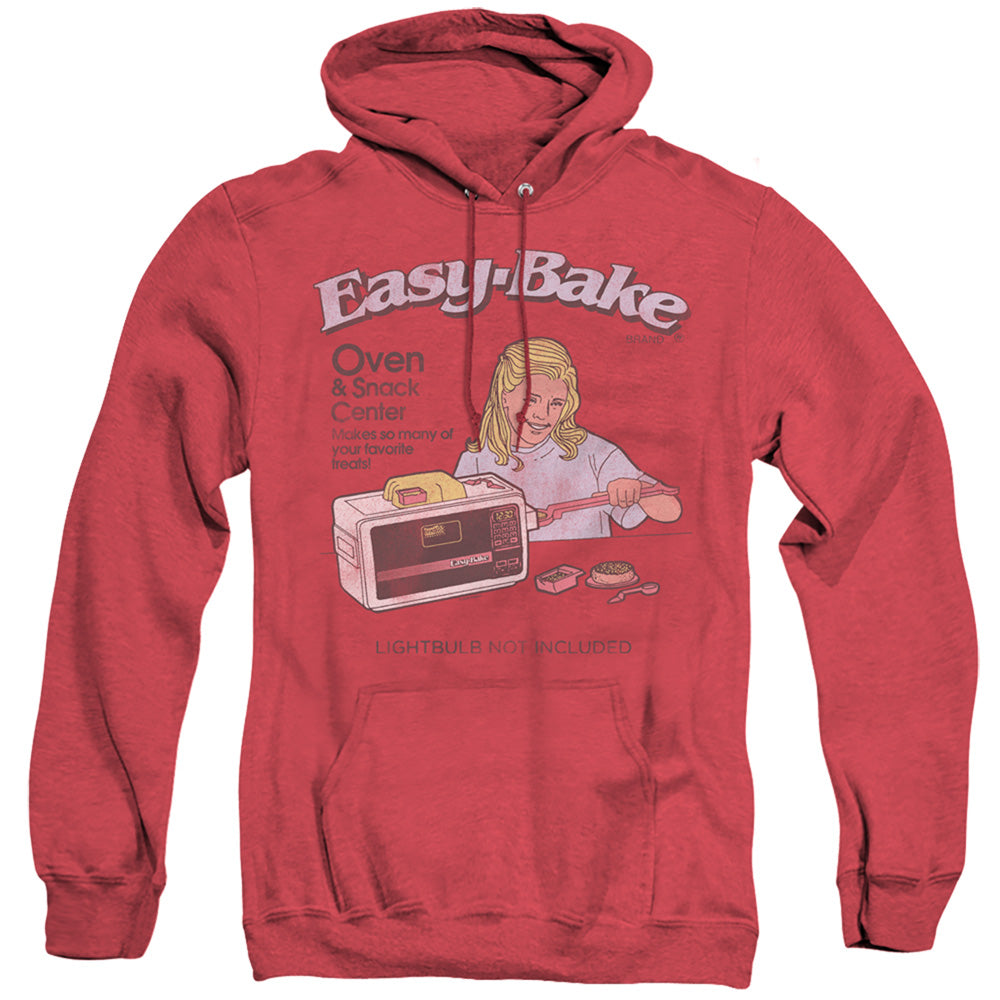 AN OFFCIALLY LICENSED EASY BAKE OVEN LIGHTBULB NOT INCLUDED ADULT UNISEX HEATHER PULLOVER HOODIE RED
