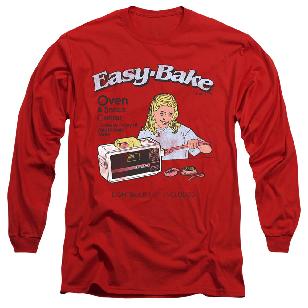 AN OFFCIALLY LICENSED EASY BAKE OVEN LIGHTBULB NOT INCLUDED MEN'S LONG SLEEVE T-SHIRT RED