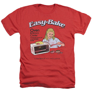AN OFFCIALLY LICENSED EASY BAKE OVEN LIGHTBULB NOT INCLUDED MEN'S HEATHER T-SHIRT RED