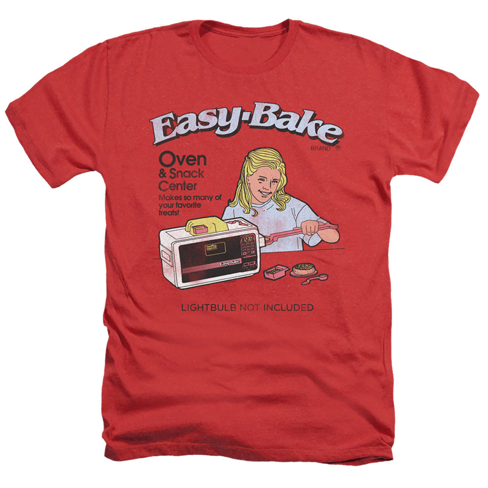 AN OFFCIALLY LICENSED EASY BAKE OVEN LIGHTBULB NOT INCLUDED MEN'S HEATHER T-SHIRT RED