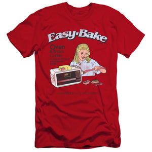 AN OFFCIALLY LICENSED EASY BAKE OVEN LIGHTBULB NOT INCLUDED MEN'S PREMIUM SLIM FIT T-SHIRT RED