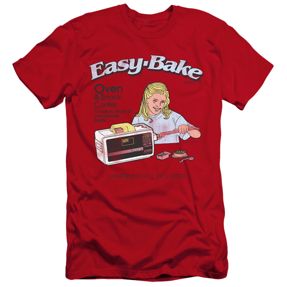 AN OFFCIALLY LICENSED EASY BAKE OVEN LIGHTBULB NOT INCLUDED MEN'S PREMIUM SLIM FIT T-SHIRT RED