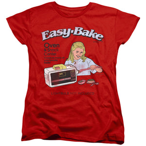 AN OFFCIALLY LICENSED EASY BAKE OVEN LIGHTBULB NOT INCLUDED WOMEN'S REGULAR FIT T-SHIRT RED