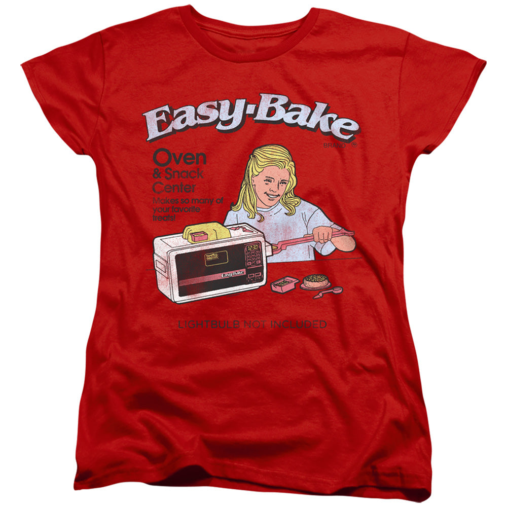 AN OFFCIALLY LICENSED EASY BAKE OVEN LIGHTBULB NOT INCLUDED WOMEN'S REGULAR FIT T-SHIRT RED