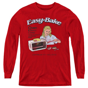 AN OFFCIALLY LICENSED EASY BAKE OVEN LIGHTBULB NOT INCLUDED YOUTH LONG SLEEVE T-SHIRT RED