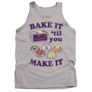 AN OFFCIALLY LICENSED EASY BAKE OVEN BAKE IT TIL YOU MAKE IT ADULT UNISEX TANK TOP ATHLETIC HEATHER