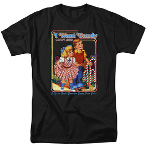 AN OFFCIALLY LICENSED CANDY LAND I WANT CANDY MEN'S REGULAR FIT T-SHIRT BLACK