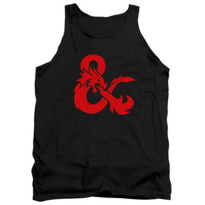 AN OFFCIALLY LICENSED DUNGEONS AND DRAGONS AMPERSAND LOGO ADULT UNISEX TANK TOP BLACK