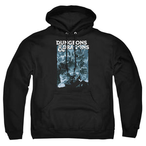 AN OFFCIALLY LICENSED DUNGEONS AND DRAGONS TARRASQUE ADULT UNISEX PULLOVER HOODIE BLACK
