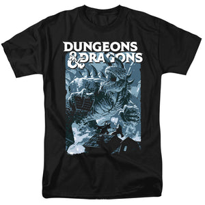 AN OFFCIALLY LICENSED DUNGEONS AND DRAGONS TARRASQUE MEN'S REGULAR FIT T-SHIRT BLACK