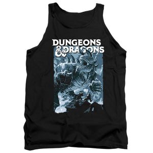 AN OFFCIALLY LICENSED DUNGEONS AND DRAGONS TARRASQUE ADULT UNISEX TANK TOP BLACK