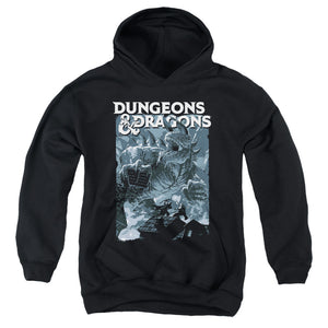 AN OFFCIALLY LICENSED DUNGEONS AND DRAGONS TARRASQUE YOUTH HOODIE BLACK
