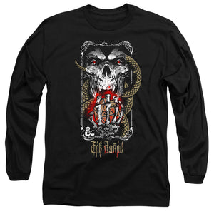AN OFFCIALLY LICENSED DUNGEONS AND DRAGONS LICH FOR CHAOS MEN'S LONG SLEEVE T-SHIRT BLACK