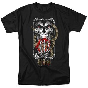 AN OFFCIALLY LICENSED DUNGEONS AND DRAGONS LICH FOR CHAOS MEN'S REGULAR FIT T-SHIRT BLACK