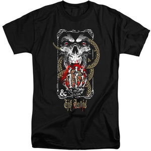 AN OFFCIALLY LICENSED DUNGEONS AND DRAGONS LICH FOR CHAOS MEN'S TALL FIT T-SHIRT BLACK