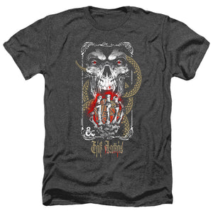 AN OFFCIALLY LICENSED DUNGEONS AND DRAGONS LICH FOR CHAOS MEN'S HEATHER T-SHIRT CHARCOAL