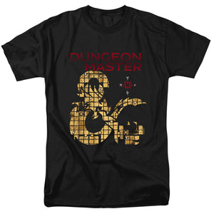 AN OFFCIALLY LICENSED DUNGEONS AND DRAGONS DUNGEON MASTER MEN'S REGULAR FIT T-SHIRT BLACK