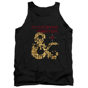 AN OFFCIALLY LICENSED DUNGEONS AND DRAGONS DUNGEON MASTER ADULT UNISEX TANK TOP BLACK