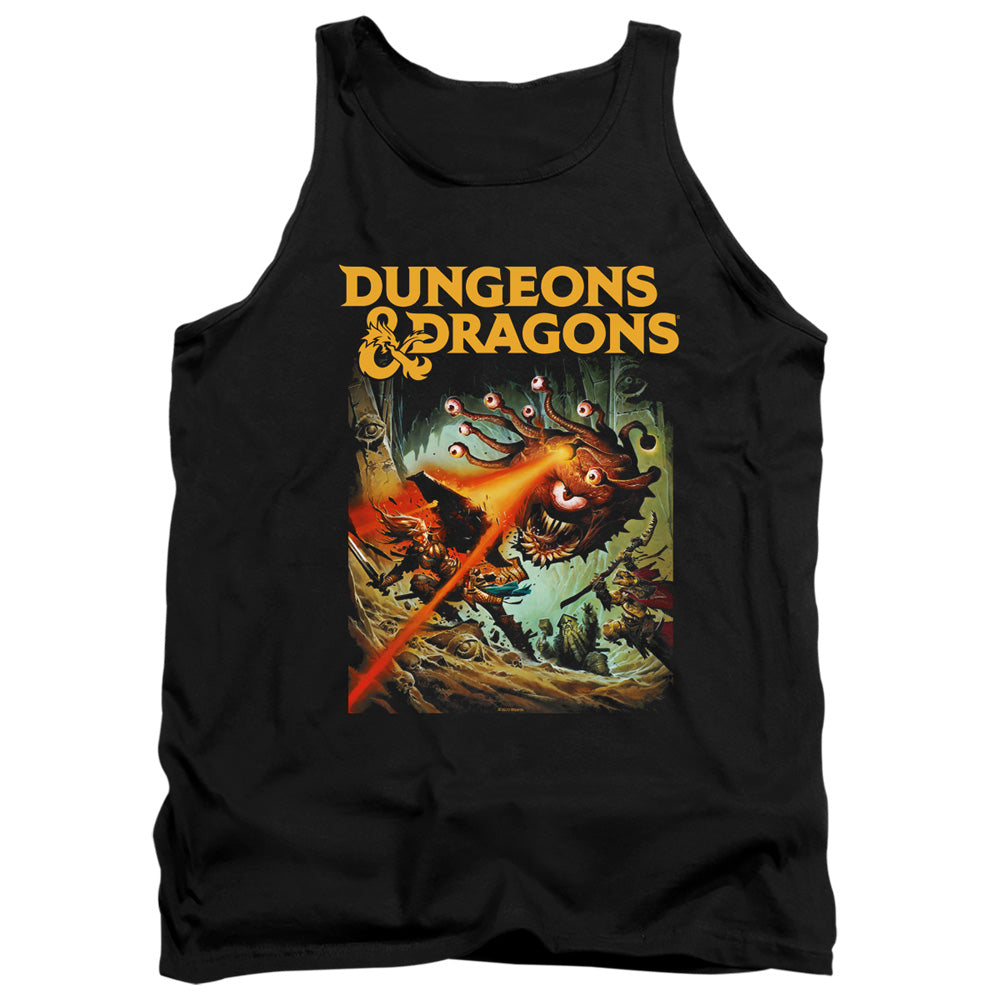 AN OFFCIALLY LICENSED DUNGEONS AND DRAGONS BEHOLDER STRIKE ADULT UNISEX TANK TOP BLACK