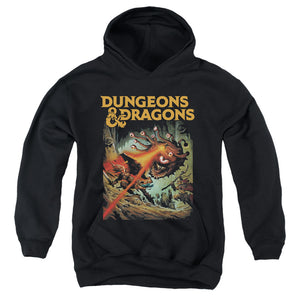 AN OFFCIALLY LICENSED DUNGEONS AND DRAGONS BEHOLDER STRIKE YOUTH HOODIE BLACK