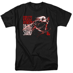 AN OFFCIALLY LICENSED DUNGEONS AND DRAGONS EVIL FALLS MEN'S REGULAR FIT T-SHIRT BLACK