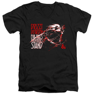 AN OFFCIALLY LICENSED DUNGEONS AND DRAGONS EVIL FALLS MEN'S V-NECK T-SHIRT BLACK