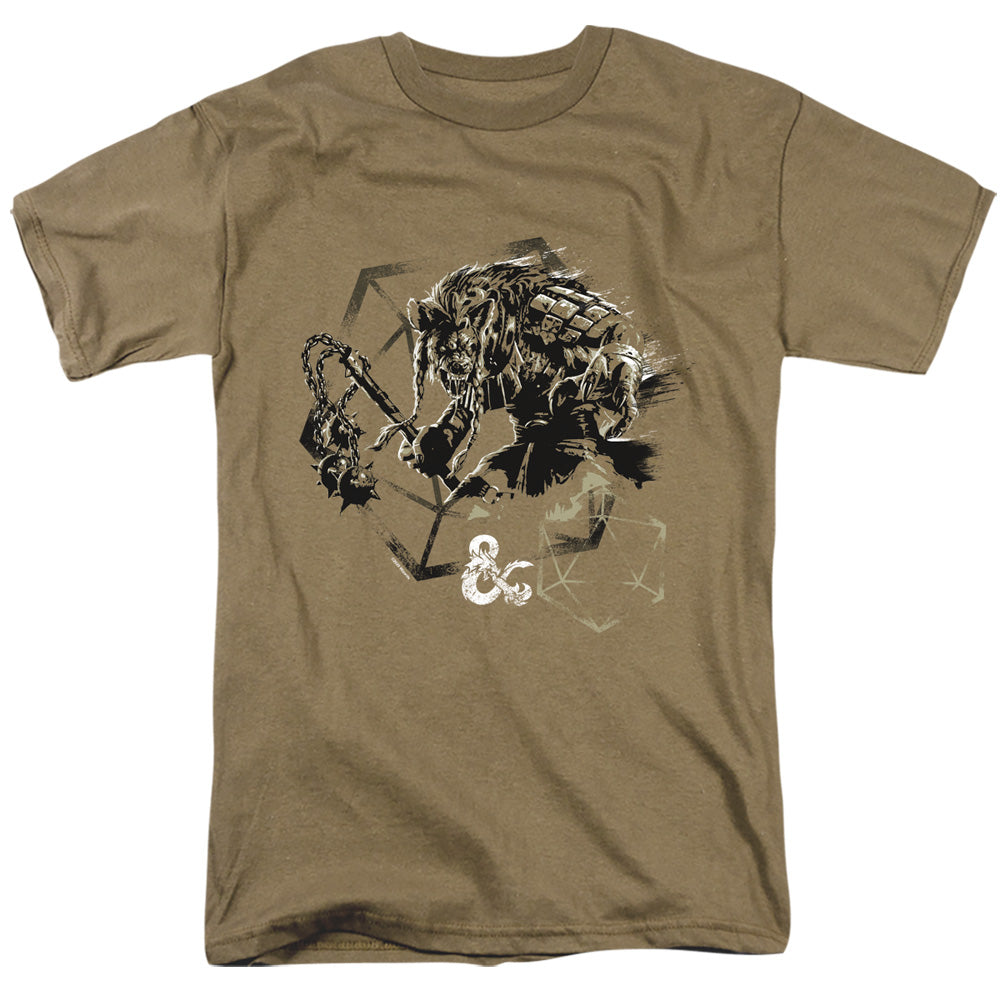 AN OFFCIALLY LICENSED DUNGEONS AND DRAGONS IM ON A GNOLL MEN'S REGULAR FIT T-SHIRT SAFARI GREEN