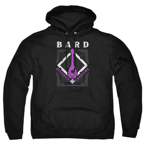 AN OFFCIALLY LICENSED DUNGEONS AND DRAGONS BARD ADULT UNISEX PULLOVER HOODIE BLACK