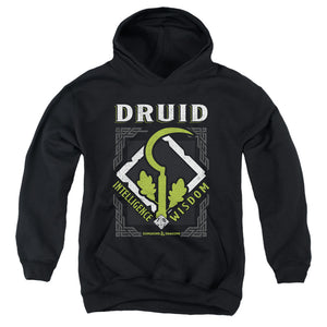 AN OFFCIALLY LICENSED DUNGEONS AND DRAGONS DRUID YOUTH HOODIE BLACK