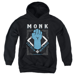 AN OFFCIALLY LICENSED DUNGEONS AND DRAGONS MONK YOUTH HOODIE BLACK