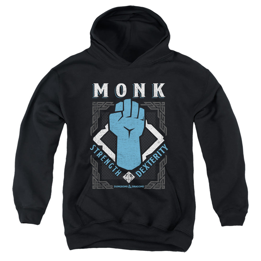 AN OFFCIALLY LICENSED DUNGEONS AND DRAGONS MONK YOUTH HOODIE BLACK