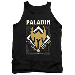 AN OFFCIALLY LICENSED DUNGEONS AND DRAGONS PALADIN ADULT UNISEX TANK TOP BLACK
