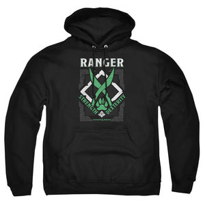 AN OFFCIALLY LICENSED DUNGEONS AND DRAGONS RANGER ADULT UNISEX PULLOVER HOODIE BLACK