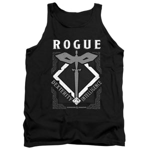 AN OFFCIALLY LICENSED DUNGEONS AND DRAGONS ROGUE ADULT UNISEX TANK TOP BLACK