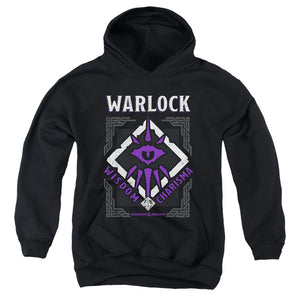 AN OFFCIALLY LICENSED DUNGEONS AND DRAGONS WARLOCK YOUTH HOODIE BLACK