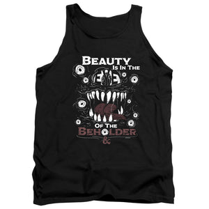 AN OFFCIALLY LICENSED DUNGEONS AND DRAGONS EYE OF THE BEHOLDER ADULT UNISEX TANK TOP BLACK