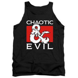 AN OFFCIALLY LICENSED DUNGEONS AND DRAGONS CHAOTIC EVIL ADULT UNISEX TANK TOP BLACK