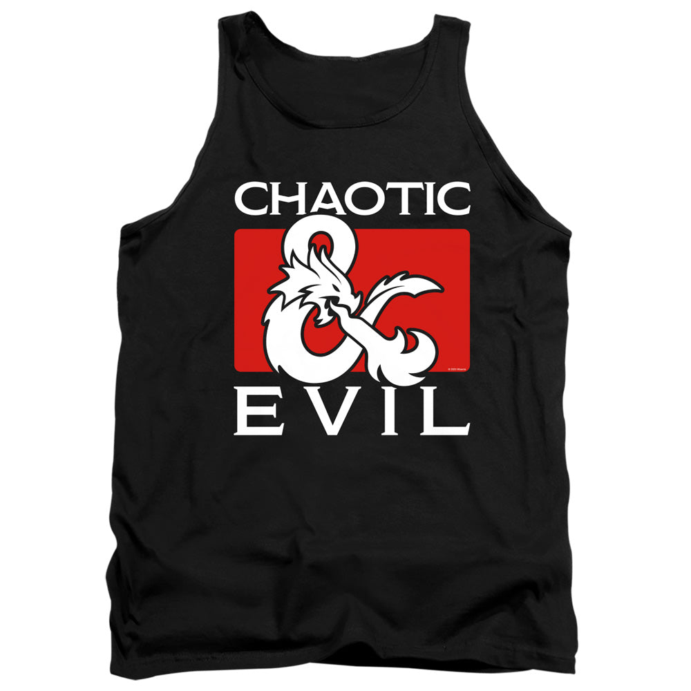 AN OFFCIALLY LICENSED DUNGEONS AND DRAGONS CHAOTIC EVIL ADULT UNISEX TANK TOP BLACK