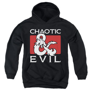 AN OFFCIALLY LICENSED DUNGEONS AND DRAGONS CHAOTIC EVIL YOUTH HOODIE BLACK