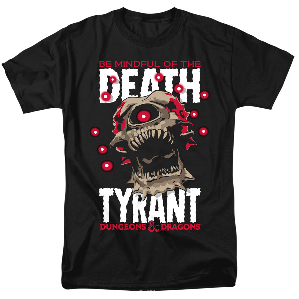 AN OFFCIALLY LICENSED DUNGEONS AND DRAGONS DEATH TYRANT MEN'S REGULAR FIT T-SHIRT BLACK