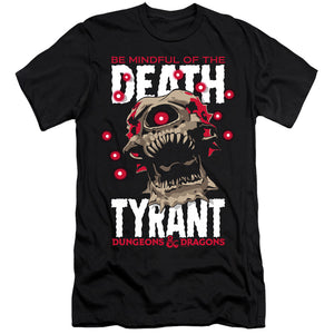 AN OFFCIALLY LICENSED DUNGEONS AND DRAGONS DEATH TYRANT MEN'S PREMIUM SLIM FIT T-SHIRT BLACK