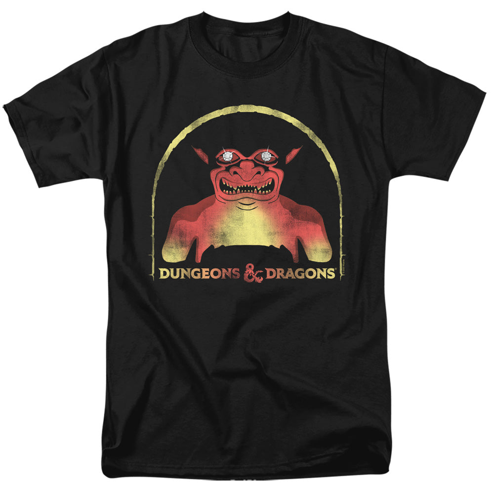 AN OFFCIALLY LICENSED DUNGEONS AND DRAGONS OLD SCHOOL MEN'S REGULAR FIT T-SHIRT BLACK